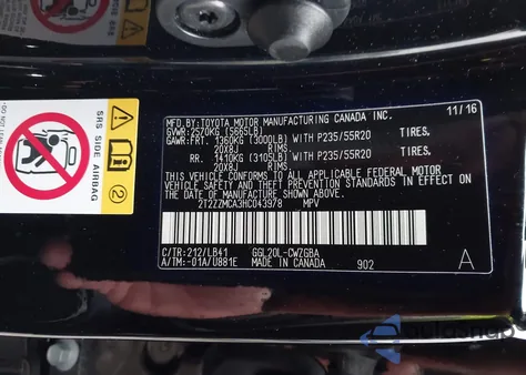 2017 Lexus Rx 350 z USA, uszkodzony, nr VIN 2T2ZZMCA3HC043978